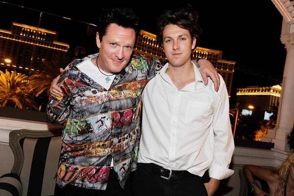 Michael Madsen and his son Christian Madsen at the Chateau Nightclub & Gardens on July 16, 2011 in Las Vegas, Nevada.