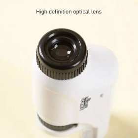 Ruční Mikroskop s 60x 120x zoomem laboratorní vzdělávací LED světlo - Foto