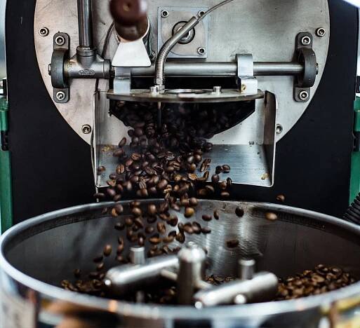 coffee shop roasting beans