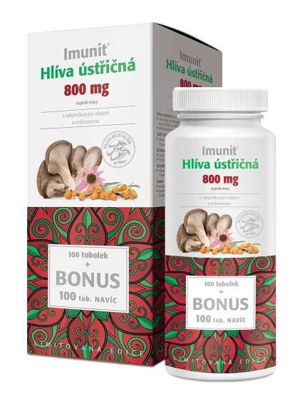 Hlíva ústřičná 800mg s rakytníkem a echinaceou Imunit 40+20tob | Alphega.cz