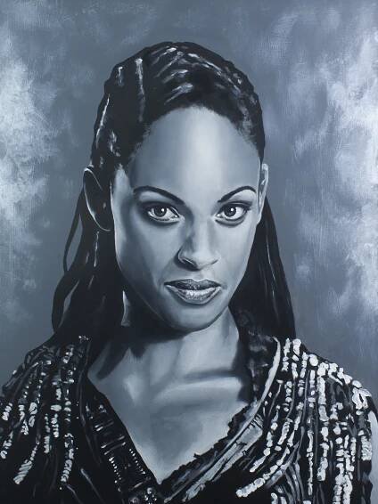 Naevia - Cynthia Addai-Robinson
Spartacus Series - Acrylic on board. 16x20