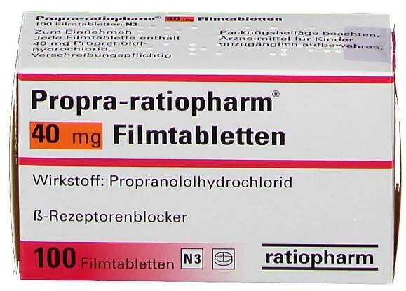 Propranolol 40 Mg Ratiopharm