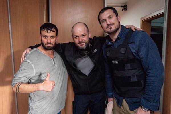 Robert Jakab, Michal Kollár a Ján Koleník počas...