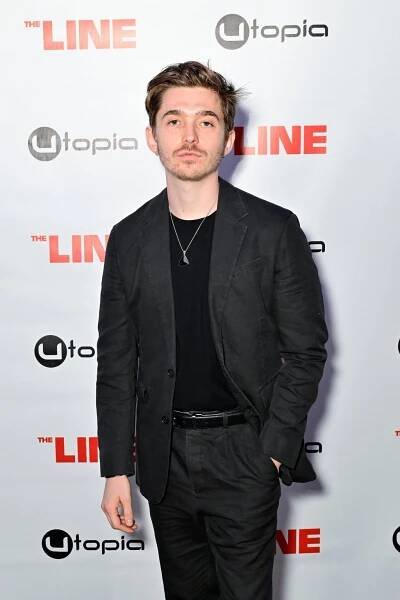 Austin Abrams at the New York VIP screening of The Line in 2024. Photo: Getty Images