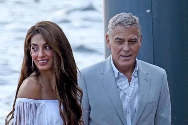 In Flapper Fringe and Bright White, Amal Clooney Rules Euro Summer Style