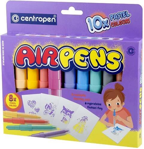 Centropen AirPens Pastel set 1500 10 ks
