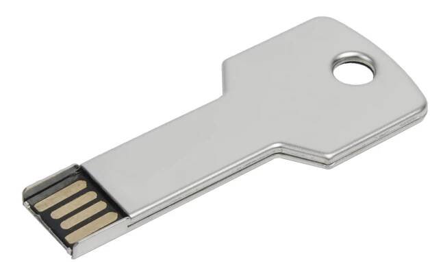 Netradiční USB flash disk PULLMAN stříbrná
