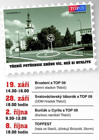 letak Trebic zvaci akce
