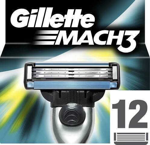 Gillette Mach 3 náhradné hlavice 12ks cena od 699 Kč | Pricemania