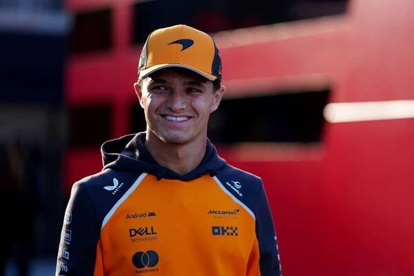 Lando Norris finished fastest in the second practice session (David Davies/PA)