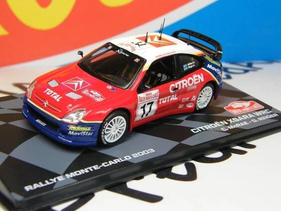 6/22-Rallye Monte-Carlo 2003 CITROËN XSARA WRC McRae - IXO/ALTAYA1:43 - Modely automobilů