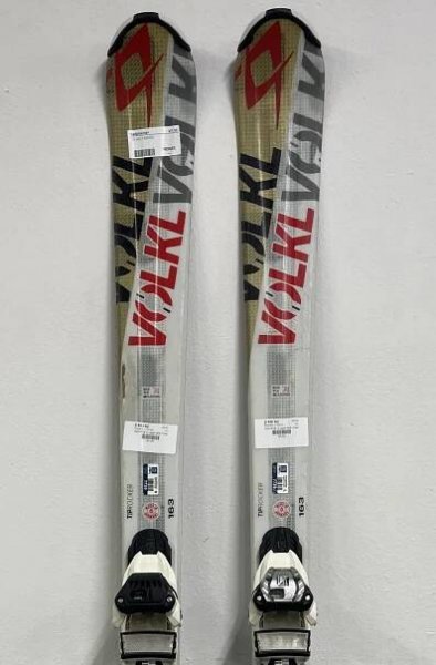 BAZAR - sjezdové lyže Völkl RTM 7.4 gold 15/16 + Fastrack 10.0 - délka 163cm