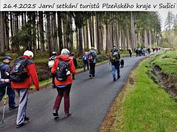 Klub českých turistů Domažlice - Jarní setkání turistů Plzeňského kraje v Sušici dne 26. 4. 2025