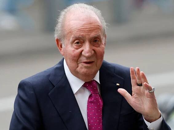 Juan Carlos reunites with grandchildren in London as son King Felipe is heckled in Valencia