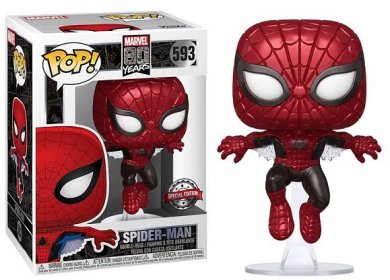 GAML:Marvel Funko POP figurka Spiderman 80 years Metallic Edition