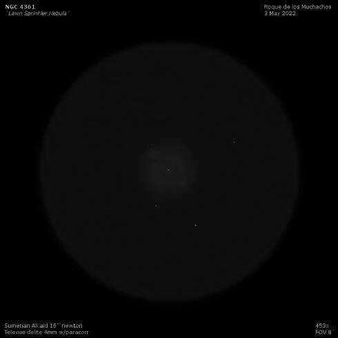 sketch ngc 4361 lawn sprinkler nebula
