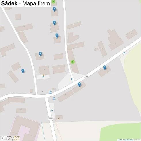 Sádek - mapy | Kurzy.cz
