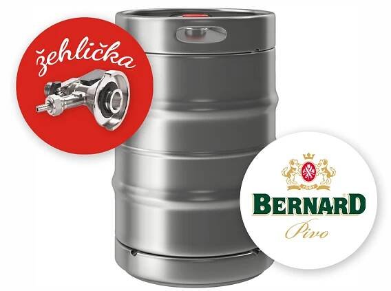 Bernard Světlý Ležák 12 50 l - Piva sudová | Prodej potravin, nápojů a alkoholu Rojal