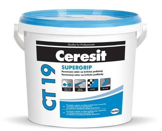 Rychlá penetrace pro dokonalou přídržnost Ceresit CT 19 Supergrip, 5 kg nakoupit u OBI