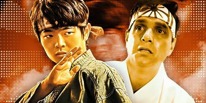 Ben Wang as Li Fong and Ralph Macchio as Daniel LaRusso