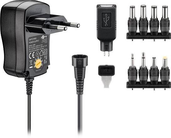 goobay Univerzální napájecí adaptér 230V/3-12V stejnosměrný 600mA | KRUP
