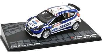 Ford Fiesta S2000 #2 Rally Monte-Carlo 2010 1:43 - SpecialC. časopis s modelem  Ford Fiesta S-2000 No.2 Rallye Monte Carlo 2010 Hirvoven / Lehtinen - kovový model auta