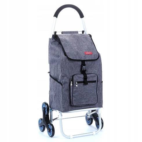 Lorenbag - Laurent S01 Nákupní vozík na kolečkách do schodů šestikolový, šedá