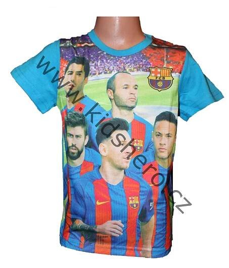 Dětské triko FC BARCELONA krátký rukáv chlapecké Messi