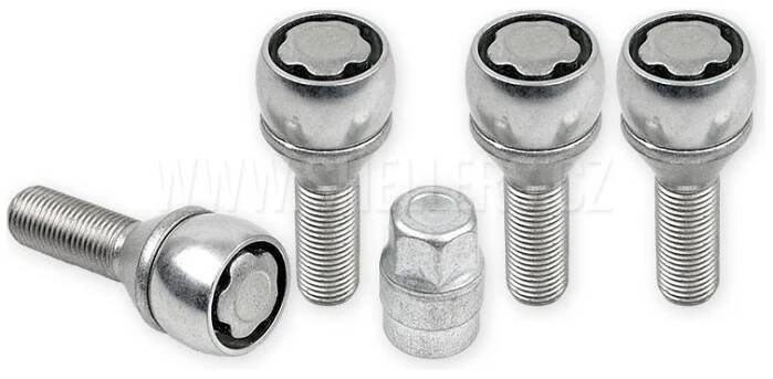Pojistné bezpečnostní šrouby M12x1,5x40 kužel, klíč 17, SICUBLOC AN140 - SHELLERS