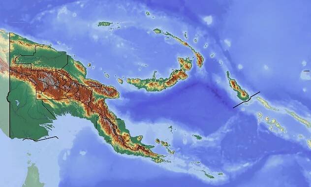 Súbor:Papua New Guinea location map Topographic.png – Wikipédia