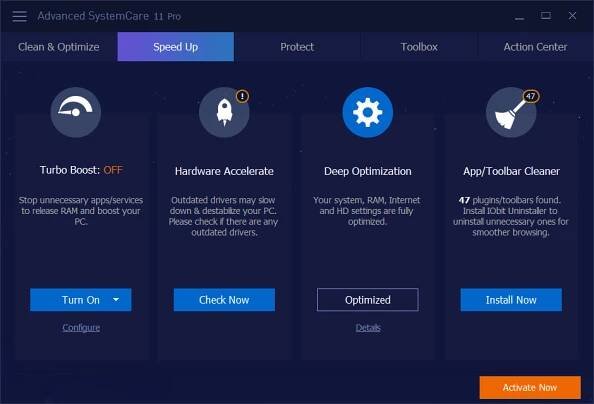 Advanced SystemCare Professional screenshot