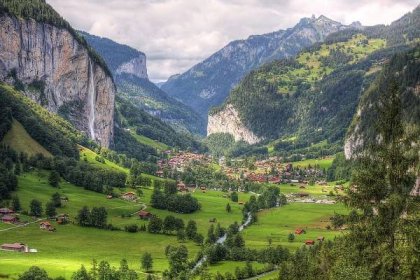 údolí Lauterbrunnen, Švýcarsko