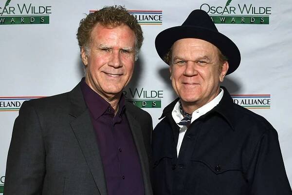 Will Ferrell and John C. Reilly attend the US-Ireland Alliance's 19th annual Oscar Wilde Awards at Wilshire Ebell Theatre on February 27, 2025 in Los Angeles, California.
