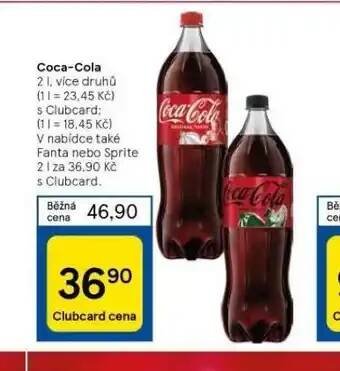 Tesco Coca cola, fanta, sprite nabídka