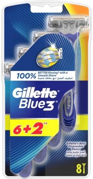 Gillette holítka (6+2ks/bli) Blue3 - Nappy