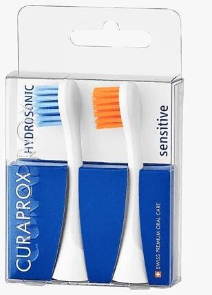 Curaprox Hydrosonic Brush Head Sensitive blue/orange, 2 pcs
