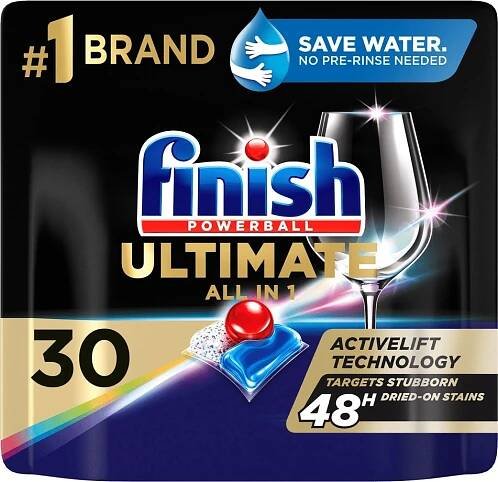 Finish Quantum Ultimate Lemon Sparkle Kapsle do myčky nádobí 30 ks