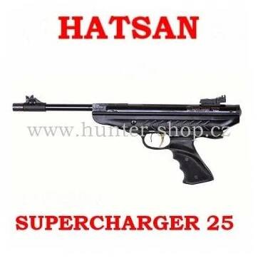 Vzduchová pistole Hatsan 25 SUPERCHARGER - 4,5 mm + terče + diabolky zdarma