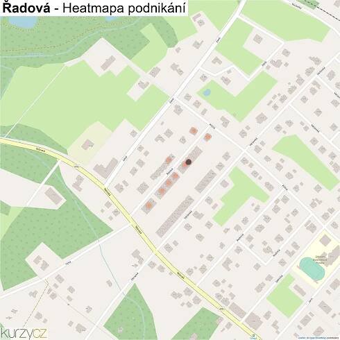 Řadová - mapy | Kurzy.cz
