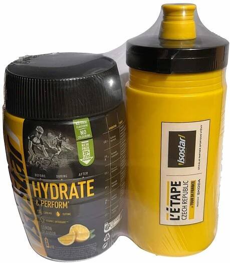 Isostar HYDRATE PERFORM 400 G CITRON + BIDON 550 ML L´ÉTAPE ZDARMA - Isotonický nápoj + bidon - 1