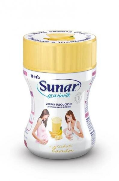 Sunar gravimilk s přichutí banán 300 g