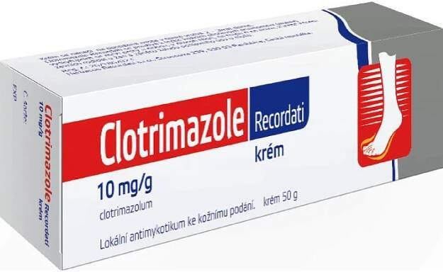 Clotrimazole Recordati 10mg/g krém 50 g