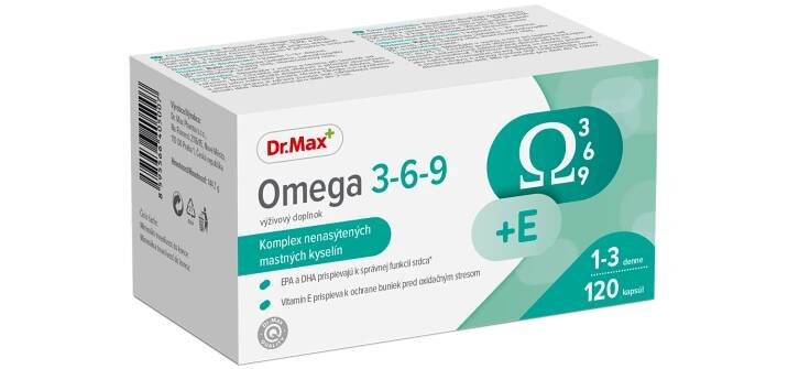 Dr. Max Omega 3-6-9 1×120 cps, výživový doplnok