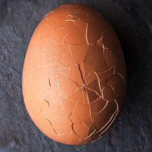Roll your egg for easy peel.