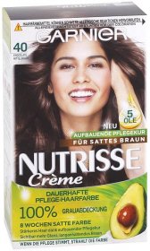 Garnier Nutrisse krémová permanentní barva na vlasy 40 Čokoládová středně hnědá