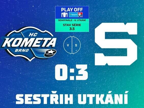 Kometa Brno: Logo a zápasy hokejových mistrů