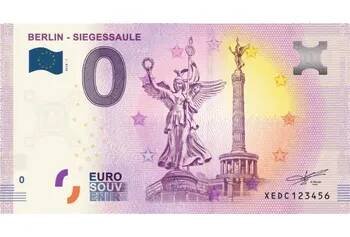 0 EUR bankovka BERLÍN – SIEGESSAULE