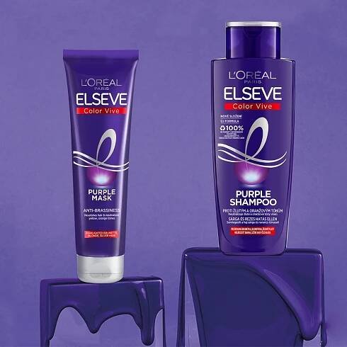 L’Oréal Paris Elseve Color-Vive Purple vyživující maska pro blond a melírované vlasy