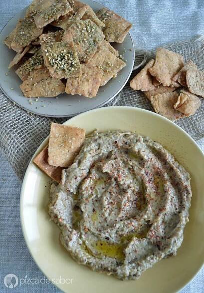 ▷ Baklažánový dip nebo baba ghanoush