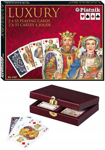 Luxusní karty Luxury v dřevěné krabičce - Dárek